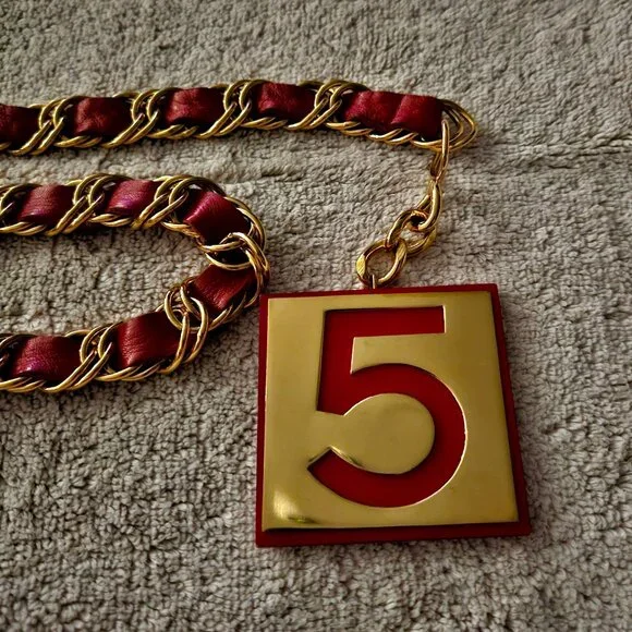 CHANEL #5 1987 Belt Authentic Very Rare - Picture 5 of 9